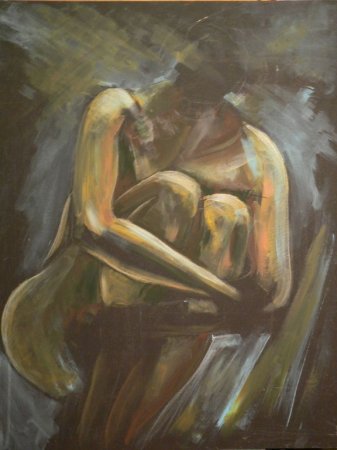 akt akril na kartonu zeljko djilas 2008_dim_80x40_